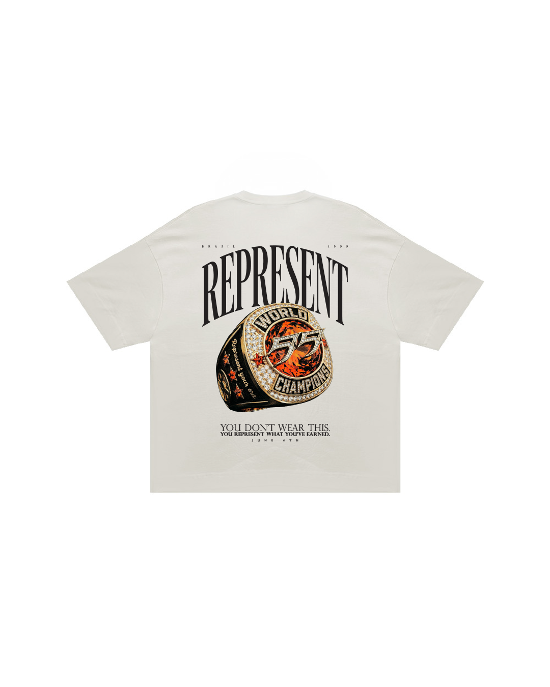 REPRESENT WORLD CHAMPIONS TEE (Off White)